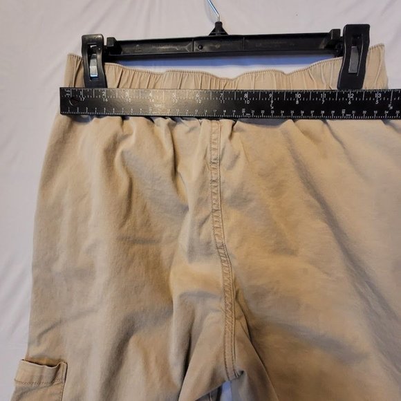 Arizona Jeans Co Boys Khaki  Elastic Waist Cargo Pants Size 7 - Picture 10 of 13